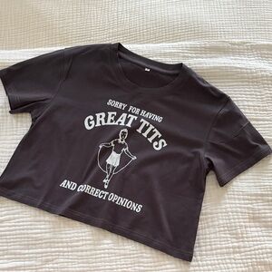 Graphic Tee with Bold Statement